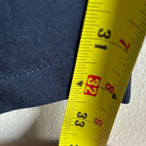 Lululemon Men Front Button Closure Two Side Back Pocket Trouser Navy Blue Sz 38 - Picture 6 of 14